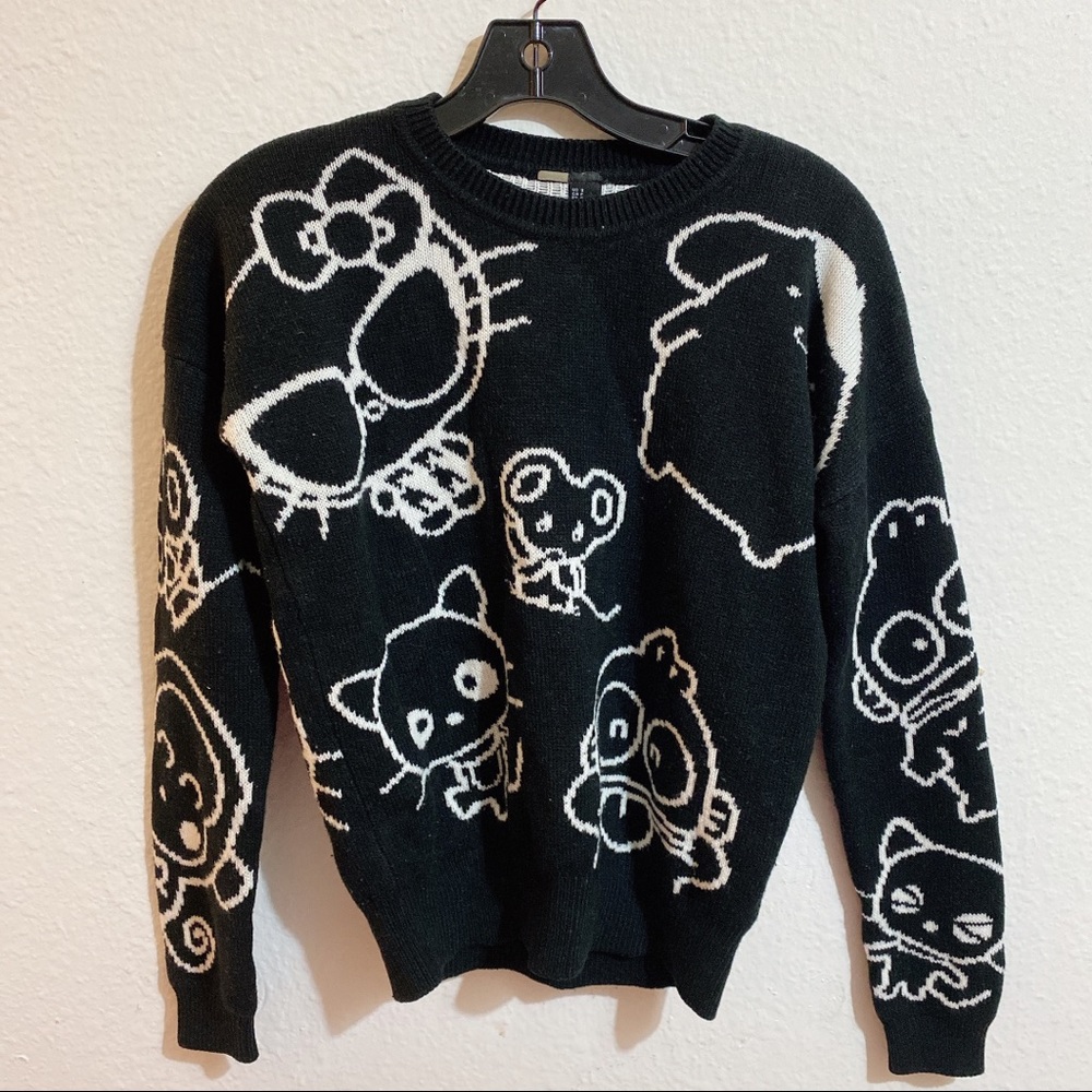 hello kitty sweater black warm